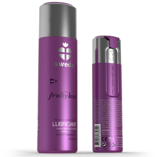 SWEDE - FRUCHTIGES LIEBESGLEITMITTEL HIMBEERE RHABARBER 100 ML