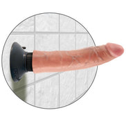 KING COCK - 17,78 CM VIBRIERENDER COCK AUS FLEISCH