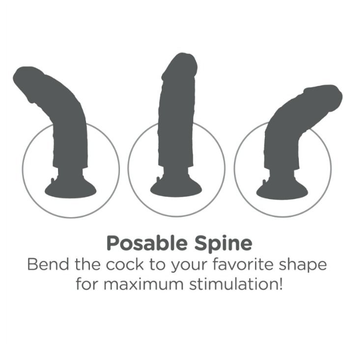 KING COCK - 25.5 CM VIBRIERENDER FLEISCHDILDO