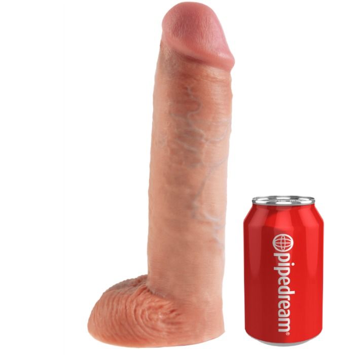 KING COCK - 28 CM HOHLER STRAP-ON MIT HOSENTRÄGERSYSTEM FLEISCHFARBEN