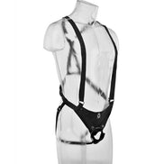 KING COCK - 28 CM HOHLER STRAP-ON MIT HOSENTRÄGERSYSTEM FLEISCHFARBEN