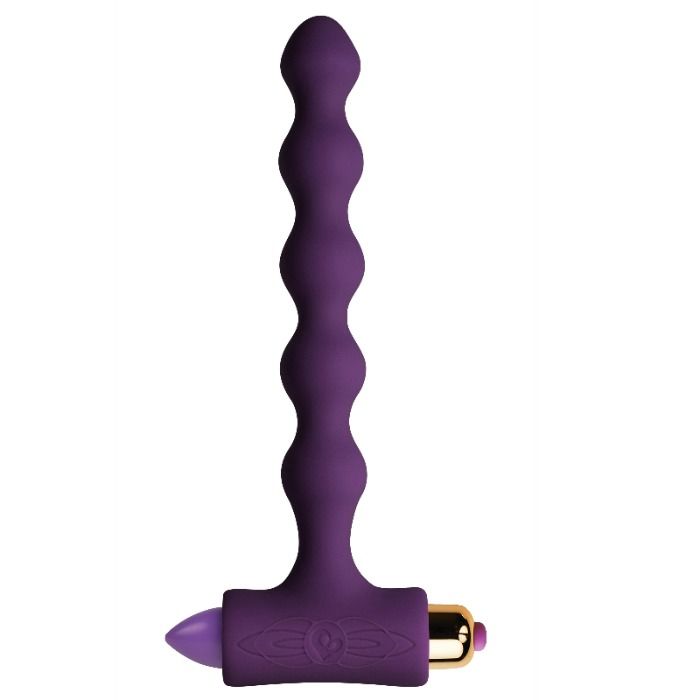 ROCKS-OFF – ANALPLUG MIT VIBRATION UND RIVERLES PETITE SENSATIONS PERLEN