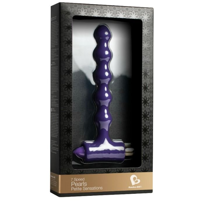 ROCKS-OFF – ANALPLUG MIT VIBRATION UND RIVERLES PETITE SENSATIONS PERLEN