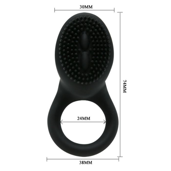 PRETTY LOVE - COBRA Sensory Device RING BLACK