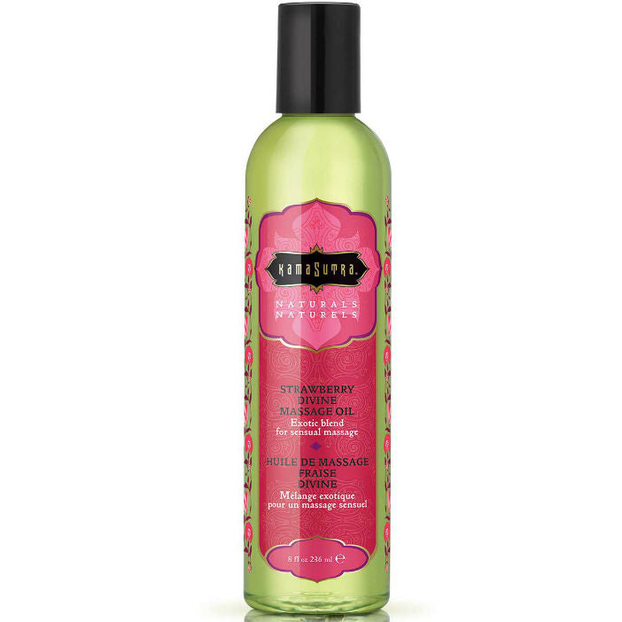 KAMASUTRA - NATURALS DIVINE STRAWBERRY MASSAGEÖL 236ML