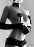 BIJOUX - BURLESQUE BLACK NIPPLE COVERS