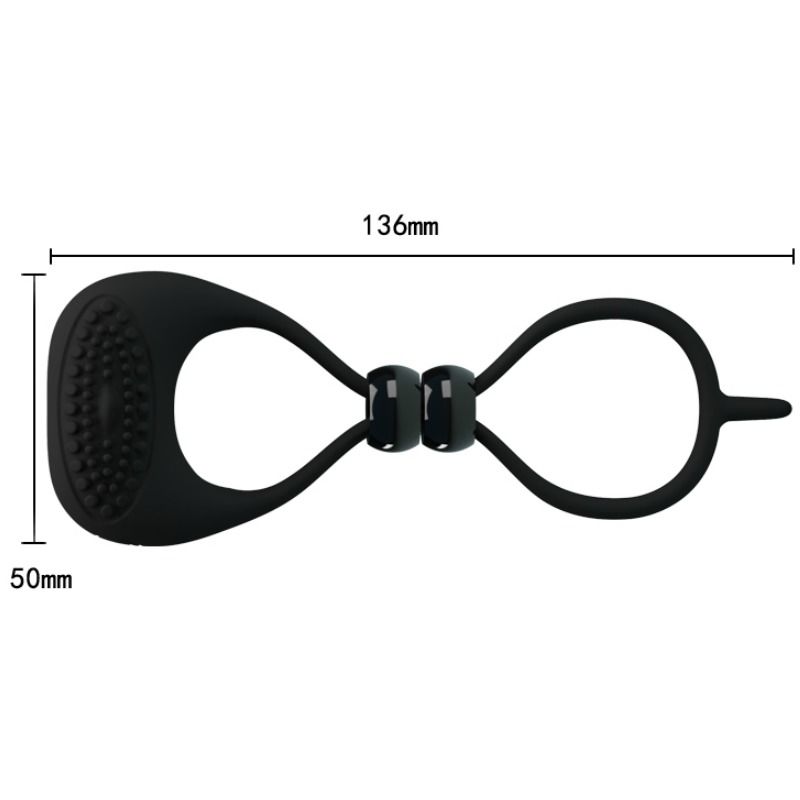 PRETTY LOVE - DOPPELTER RING FÜR PENIS UND HODEN