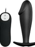 PRETTY LOVE - SILICONE ANAL PLUG PENIS FORM AND 12 VIBRATION MODES BLACK