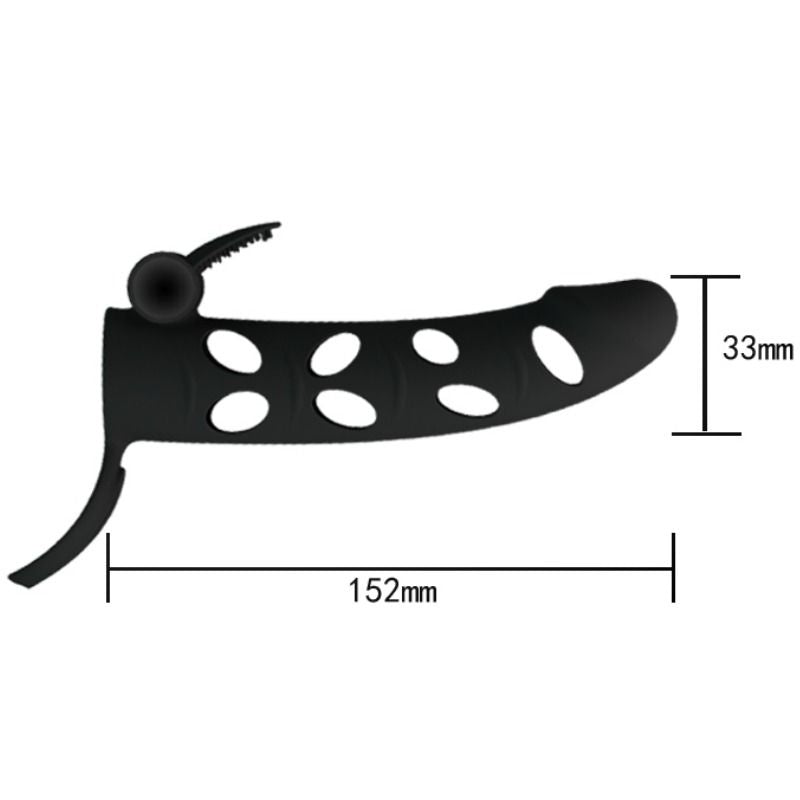PRETTY LOVE - SILIKONÜBERZUG MIT VIBRATION 15,2 CM