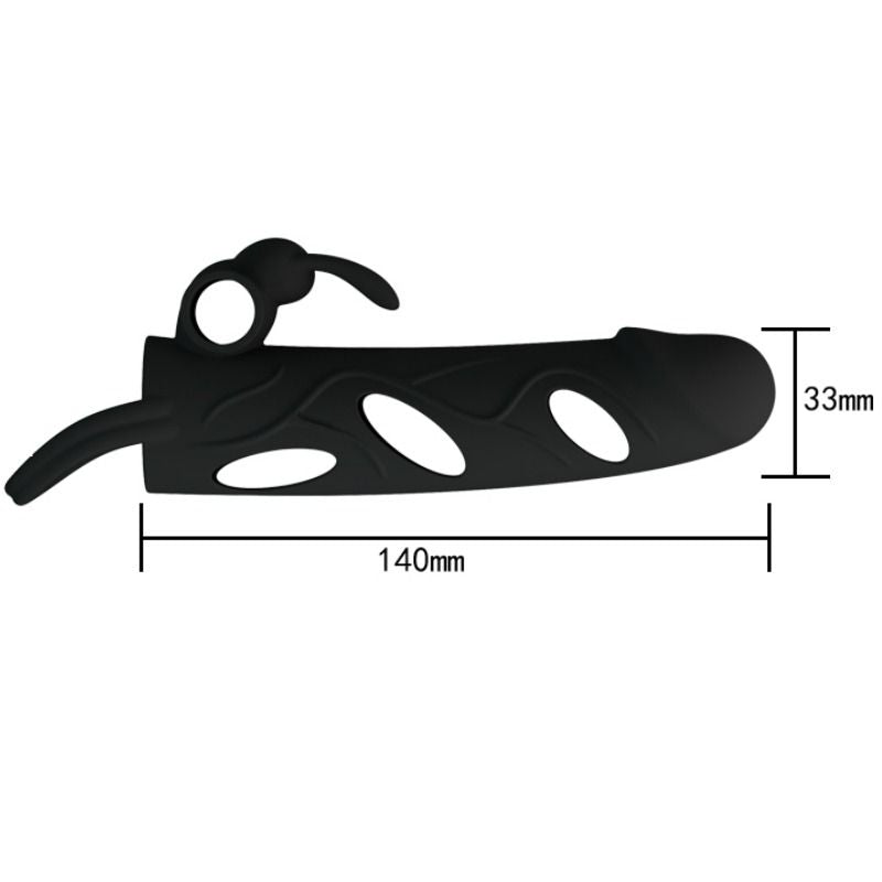 PRETTY LOVE - SILIKONÜBERZUG MIT VIBRATION 14 CM 1.0