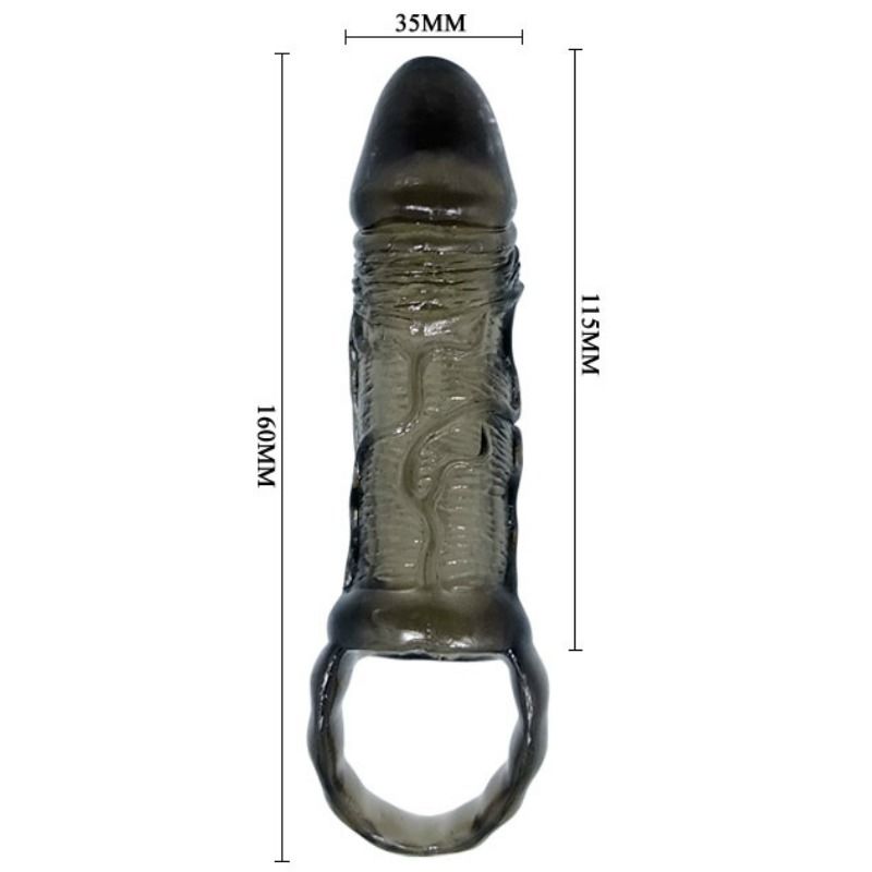 BAILE - PENISVERLÄNGERUNG MIT HODENRING 11,5 CM