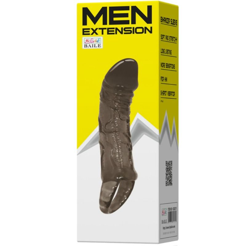 BAILE - PENISVERLÄNGERUNG MIT HODENRING 11,5 CM