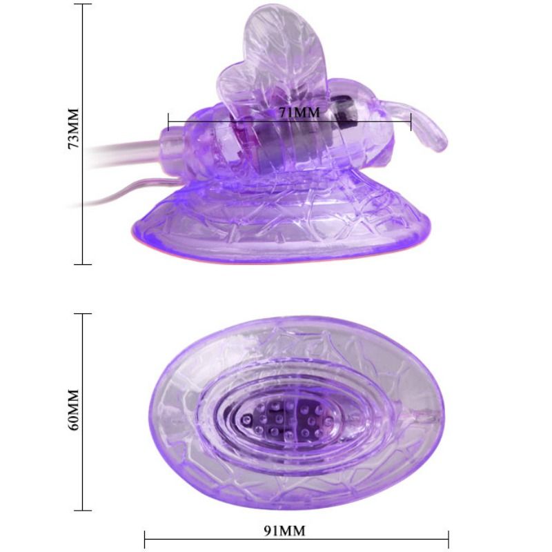 BAILE - LILA KLITORIS-STIMULATIONS-VIBRATOR-SCHMETTERLING