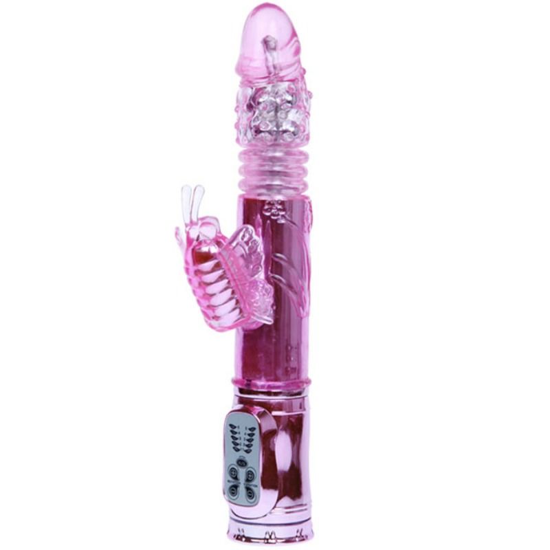 BAILE - RECHARGEABLE Sensory Device WITH ROTATION AND THROBBING BUTTERF STIMULATOR