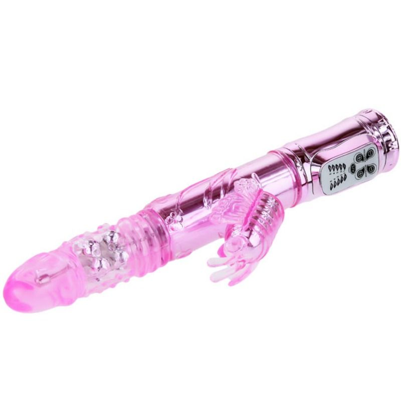 BAILE - RECHARGEABLE Sensory Device WITH ROTATION AND THROBBING BUTTERF STIMULATOR