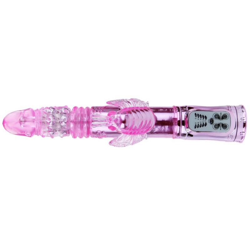 BAILE - RECHARGEABLE Sensory Device WITH ROTATION AND THROBBING BUTTERF STIMULATOR