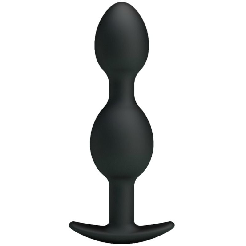 PRETTY LOVE - SILIKON ANALKUGELN 12,5 CM SCHWARZ