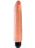 KING COCK - 25.4 CM VIBRATING STIFFY FLESH