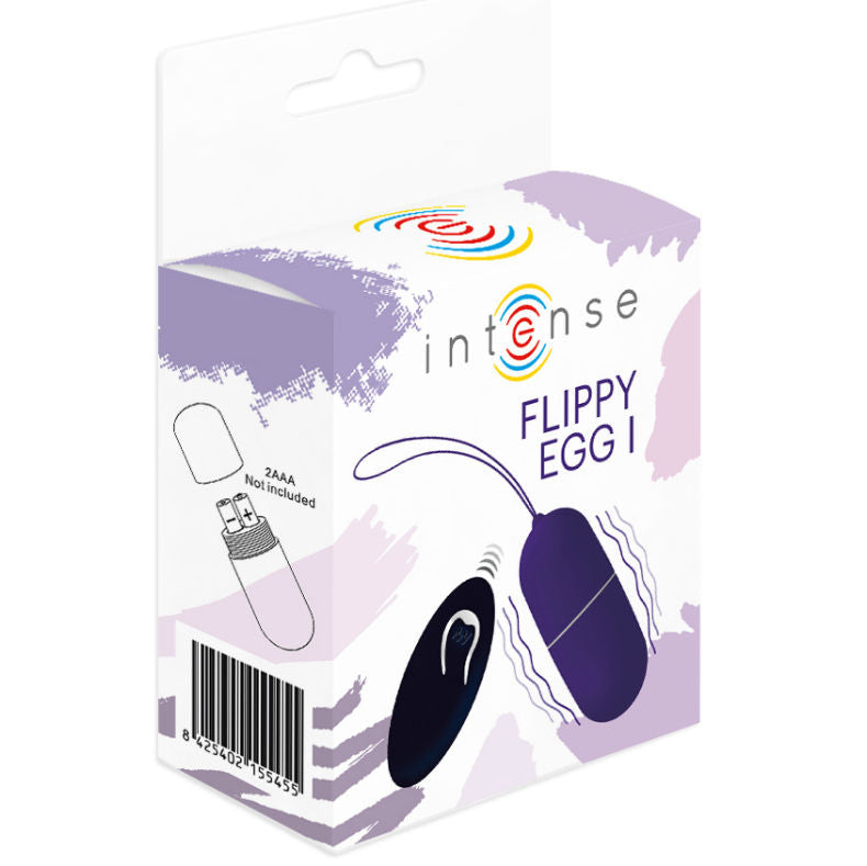 INTENSE - FLIPPY I VIBRIERENDES EI MIT FERNBEDIENUNG VIOLETT