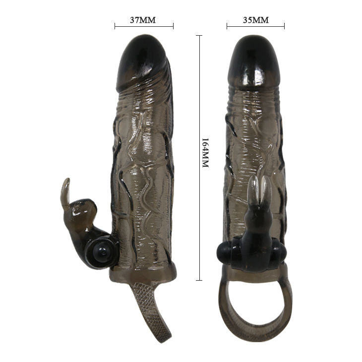 BAILE - BRAVE MAN PENISSCHLAUCH MIT HASE SCHWARZ 16,5 CM
