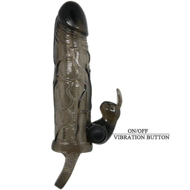 BAILE - BRAVE MAN PENISSCHLAUCH MIT HASE SCHWARZ 16,5 CM