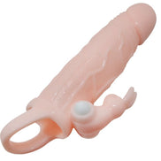BAILE - BRAVE MAN PENIS COVER MIT KANINCHEN UND DOPPELMOTOR FLEISCH 16.5 CM