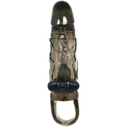 BAILE - BRAVE MAN PENIS COVER MIT KLITORIS- UND ANALSTIMULATION DOPPELTER KUGELVIBRATOR SCHWARZ 16,5 CM