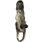 BAILE - BRAVE MAN PENIS COVER MIT KLITORIS- UND ANALSTIMULATION DOPPELTER KUGELVIBRATOR SCHWARZ 16,5 CM