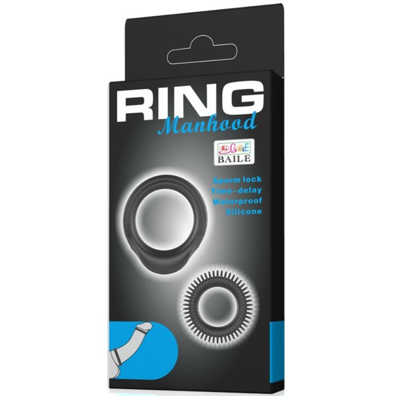 BAILE - KIT 2 SILIKONRINGE COCKRING PENISRING
