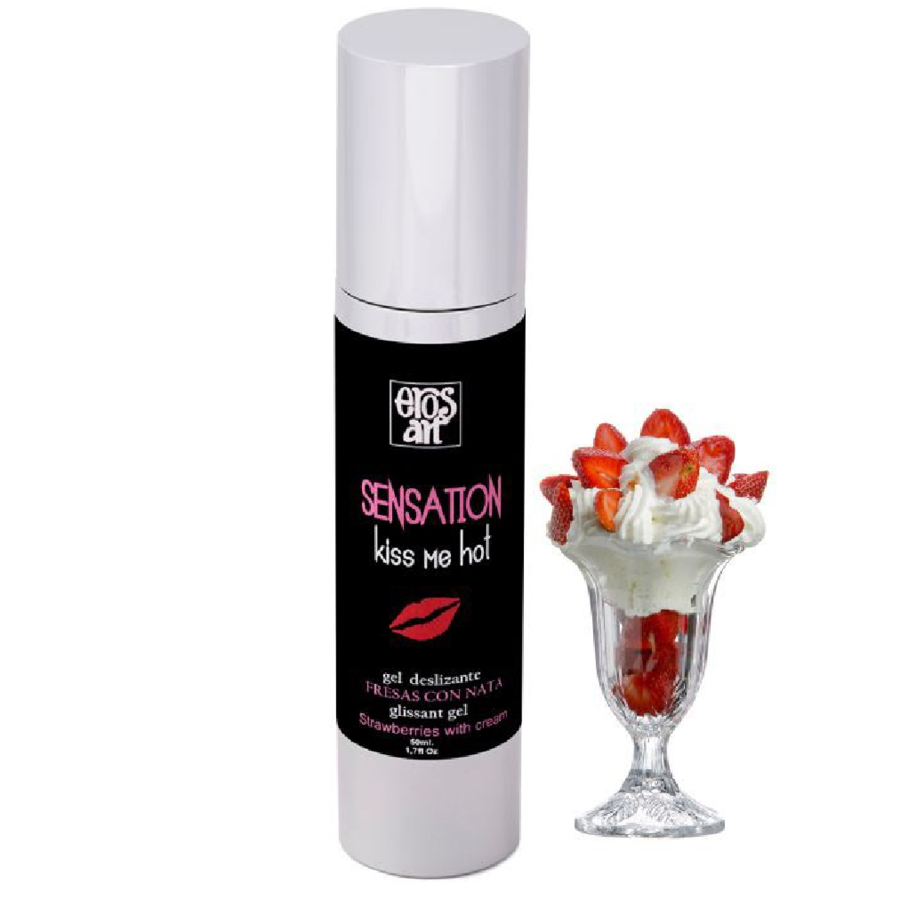 EROS-ART - SENSATTION NATÜRLICHES GLEITMITTEL ERDBEEREN MIT SAHNE 50 ML