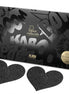 BIJOUX - INDISCRETS FLASH BLACK HEART NIPPEL-CUTS