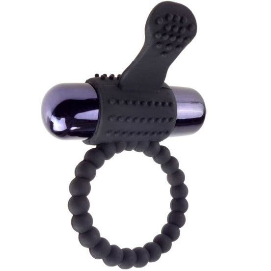 FANTASY C-RINGZ – SCHWARZER VIBRIERENDER RING AUS SILIKON