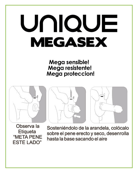 UNIQ - MEGASEX LATEXFREIE SENSITIVE KONDOME 3 STÜCK