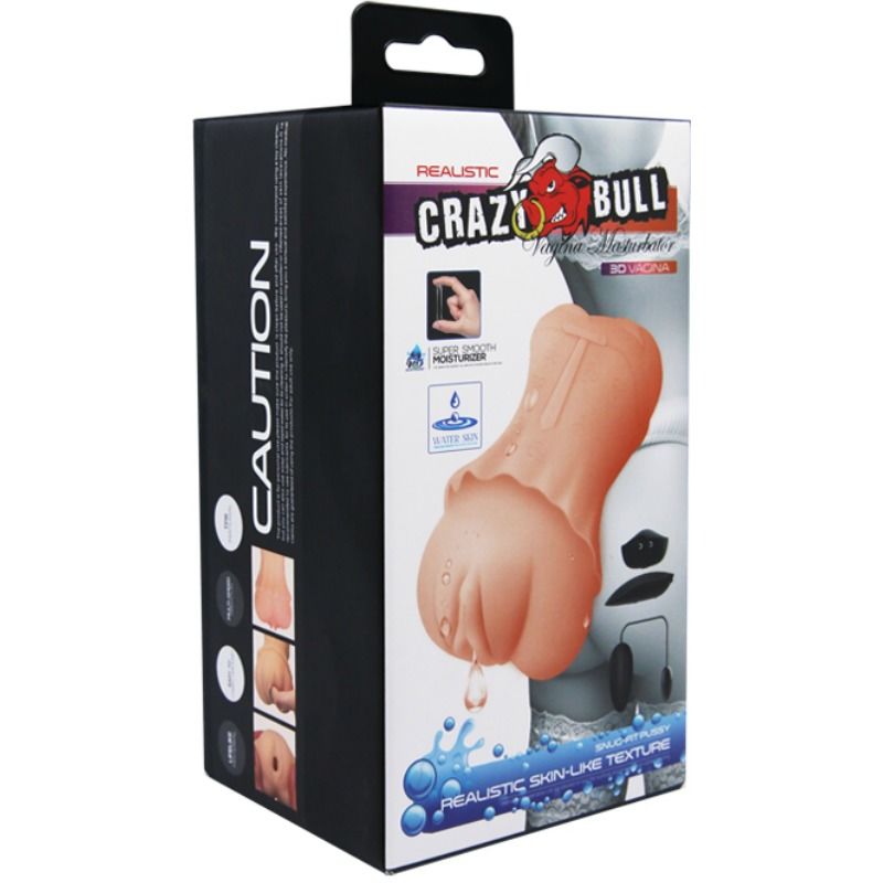 CRAZY BULL - HAUTNAHE SCHEIDE MASTURBATOR MIT VIBRIERENDEM BULLET 2