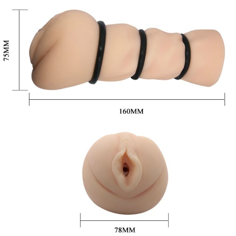 CRAZY BULL - VAGINA MASTEURBATOR MIT RINGEN