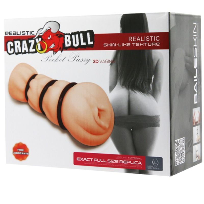 CRAZY BULL - VAGINA MASTEURBATOR MIT RINGEN