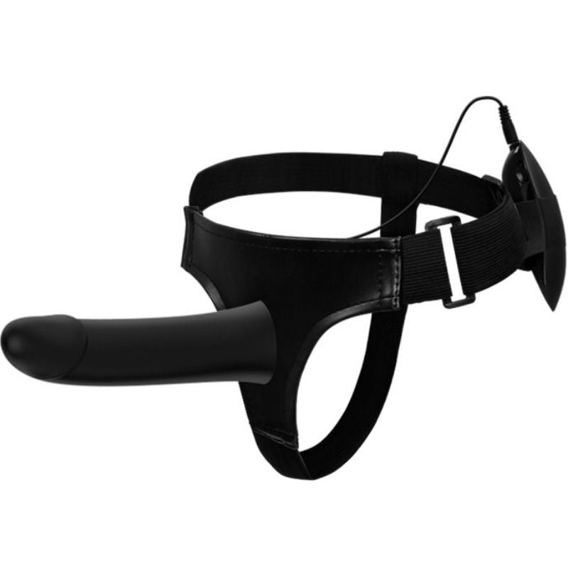 PRETTY LOVE - VITO STRAP ON MIT HOHLEM Wellness-Gerät UND VIBRATION 17,3 CM