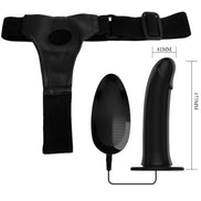 PRETTY LOVE - VITO STRAP ON MIT HOHLEM Wellness-Gerät UND VIBRATION 17,3 CM