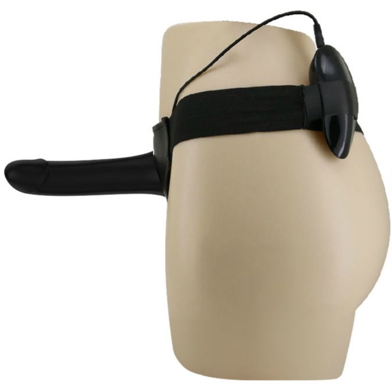 PRETTY LOVE - VITO STRAP ON MIT HOHLEM Wellness-Gerät UND VIBRATION 17,3 CM