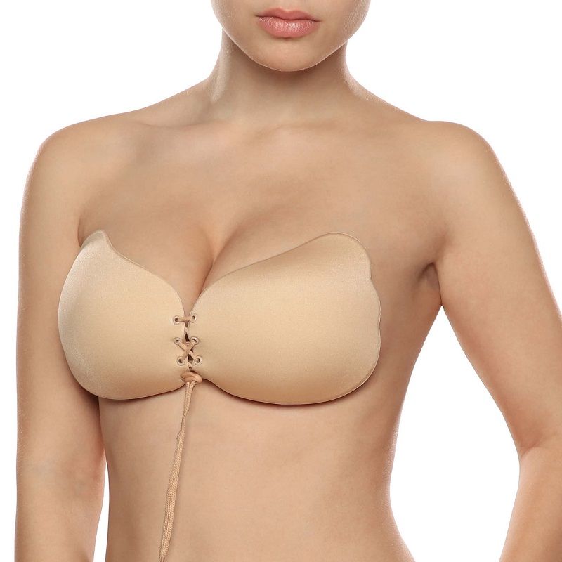 BYE-BRA - LACE-IT PUSH-UP BH, BEIGE, CUP C