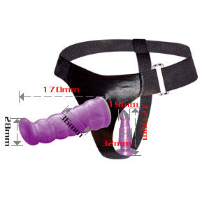 BAILE - LILA WEIBLICHER ANAL- UND VAGINALGURT G-PUNKT 17 CM