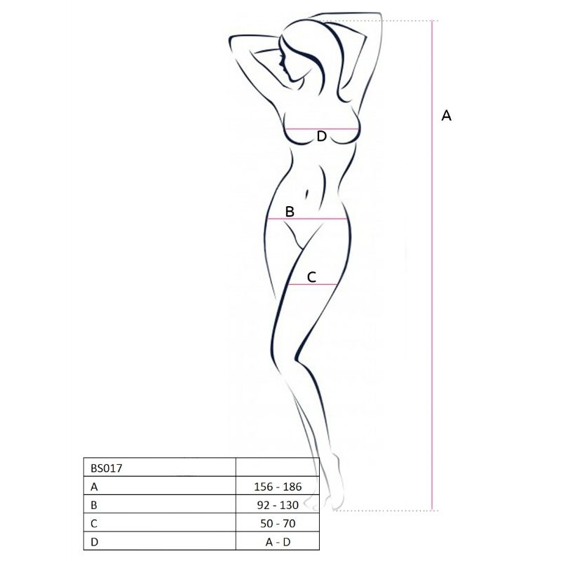 PASSION - DAMEN BODY BS017 SCHWARZ EINHEITSGRÖSSE