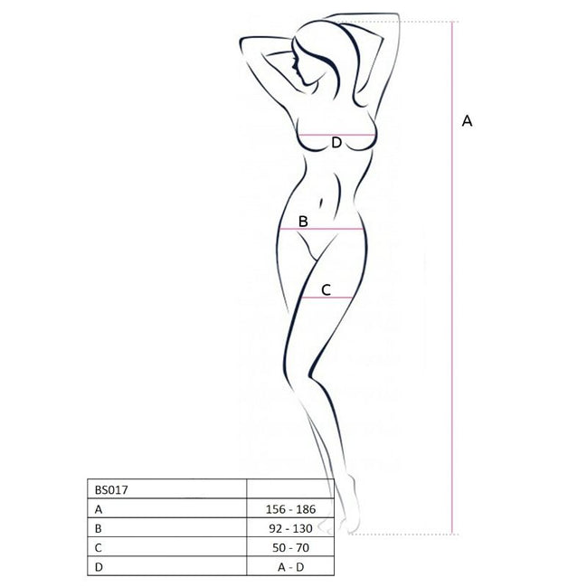 PASSION - DAMEN BODY BS017 SCHWARZ EINHEITSGRÖSSE