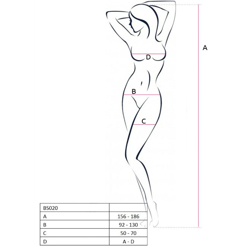PASSION - DAMEN BODY BS020 WEISS EINHEITSGRÖSSE