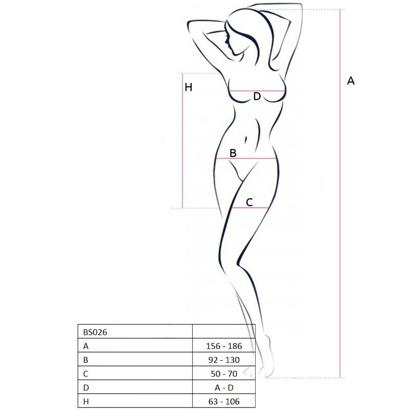 PASSION - WOMAN BS026 BODYSTOCKING WEISS KLEID-STIL EINHEITSGRÖSSE
