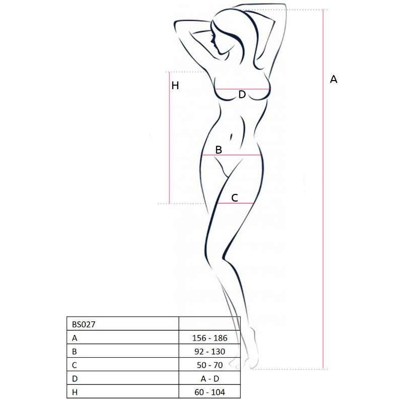 PASSION - DAMEN BS027 BODYSTRUMPF ROTES KLEID EINHEITSGRÖSSE