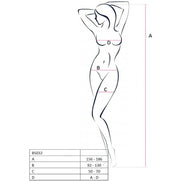 PASSION - DAMEN BS032 ROTER BODYSTOCKING EINHEITSGRÖSSE