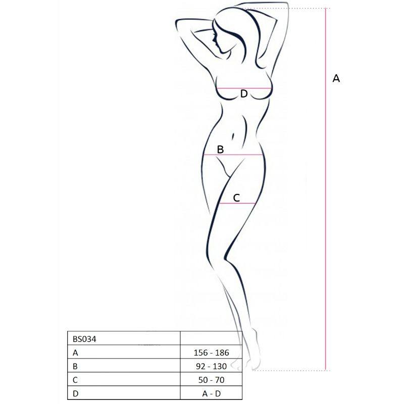 PASSION - DAMEN BODY BS034 WEISS EINHEITSGRÖSSE