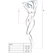 PASSION - DAMEN BS035 ROTER BODYSTOCKING EINHEITSGRÖSSE