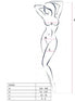 PASSION - WOMAN BS045 BODYSTOCKING BLACK ONE SIZE